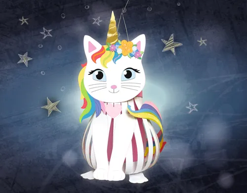 Laternen Bastelset Kittycorn