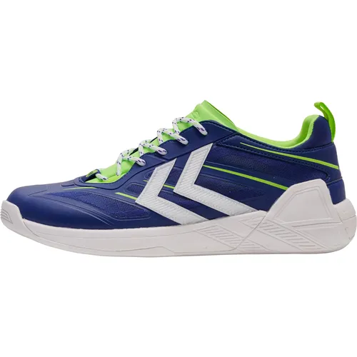Hummel ALGIZ 2.0 LITE - SPECTRUM BLUE - 3,5 - Hallenschuhe mit recycelter Ortholite® Einlegesohle und flexiblem Neopren, ideal für aktives Leben und maximalen Komfort.