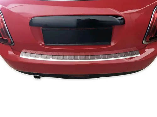 RECAMBO Ladekantenschutz für MINI F55 F56 F57 - Abdeckblenden für MINI F55/F56/F57, schützt effektiv vor Kratzern und Witterungseinflüssen mit edler V2A Edelstahl-Optik und perfekter 3D-Passform.