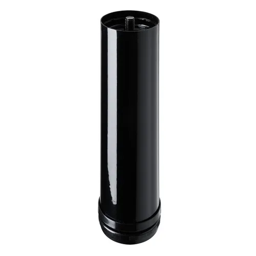 Hettich Möbelfuß 6,0 x 20 - 23 cm Stahl schwarz - 1 Stück  Möbelfuß