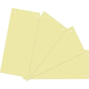Böttcher-AG Trennstreifen gelb, 160g/m² Karton, 24 x 10,5 cm, 100 Stück