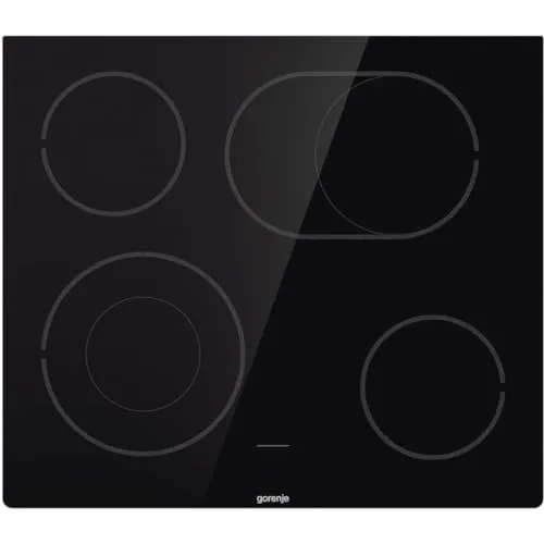 Gorenje ECD643BSC - Glaskeramikkochfeld herdgebunden, 60 cm Breite mit Restwärmeanzeige für sicheres Kochen