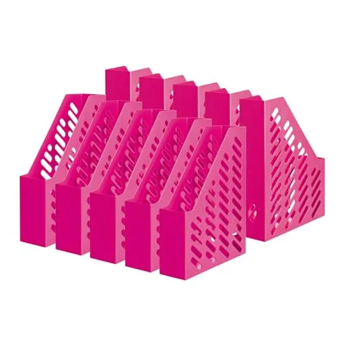 HAN Stehsammler KLASSIK – 10 STÜCK, moderner Stehsammler im trendigen Design. Funktional, hochwertig und schick bis Format DIN A4/C4, pink, 1601-56