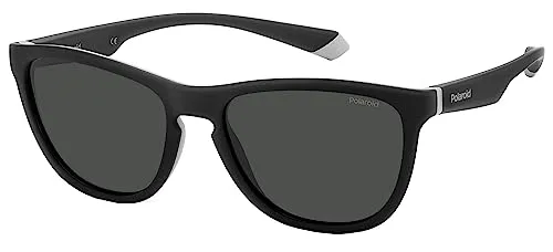 Polaroid Unisex PLD 2133/s Sonnenbrille, 08A/M9 Black Grey, 56 - Sportbrillen mit UV-Schutz, stylisches Design und schützender Tasche für den perfekten Outdoor-Einsatz.