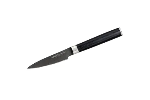 Samura Kochmesser Samura Mo-V Gemüsemesser 9 cm SM-010B Stonewashed - Das Samura Mo-V Gemüsemesser 9 cm SM-010B Stonewashed bietet präzise Schnitte und eine komfortable Handhabung. Ideal für die tägliche Küchenarbeit, mit hochwertiger Klinge und elegantem Design.