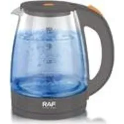 Wasserkocher Glas mit LED-Beleuchtung Edelstahl Teekocher 2.0L 1500W BPA-Frei - Silber