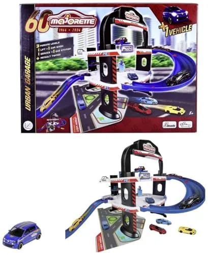 majORETTE Urban Garage 60 Years Anniversary mit 1 Auto
