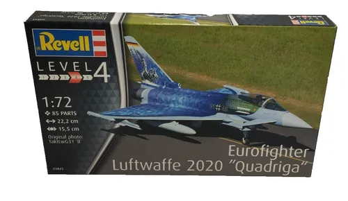 Revell 03843 1:72 Eurofighter Luftwaffe 2020 Quadriga Jet Kampfflugzeug Neu #