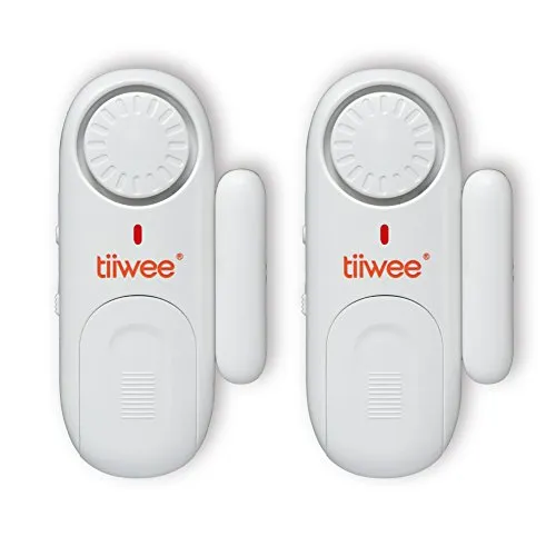 tiiwee Fensteralarm Türalarm 120 dB - 4er Set Einbruchschutz - Tür- & Fenstersensoren mit 120dB Alarm für zuverlässigen Einbruchschutz. Einfach selbstklebend montierbar, batteriebetrieben und sofort einsatzbereit – ideal für Ihr Zuhause!