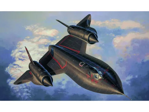 Revell Modellset Lockheed SR-71 Blackbird 63652 - Modellbauzubehör mit detailliertem Bausatz des legendären Aufklärungsflugzeugs, ideal für Sammler und Modellbau-Enthusiasten.