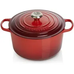 LE CREUSET Bräter 26cm hoch Signature - Gusseisen für perfekte Ergebnisse - Pfannen: Hochwertiger Le Creuset Bräter aus Gusseisen, ideal für alle Herdarten und den Backofen, sorgt für gleichmäßige Hitzeverteilung und ist spülmaschinengeeignet.