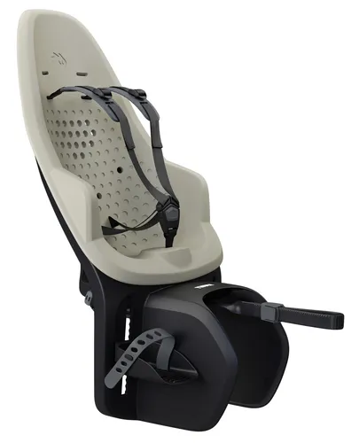 Thule Yepp 2 Maxi Kinderfahrradsitz - Gepäckträgermontage - Soft Sand - Robuster Kindersitz für sicheres Radfahren, einfache Montage auf dem Gepäckträger, modernes Design in Soft Sand.