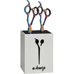 e-kwip Education Set Color - Scherenset 5,5 Zoll - Haarschneider Set mit ergonomischem Griff für entspanntes Schneiden, inklusive hochwertiger Haarschere und Modellierschere aus Japanstahl, in praktischer Acryl-Werkzeugbox.