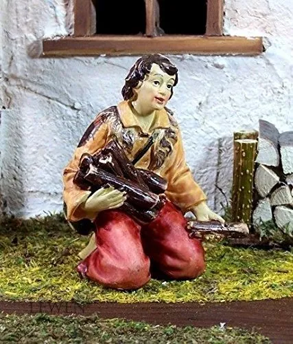 Hirte mit Holz, geeignet für 11cm Figuren