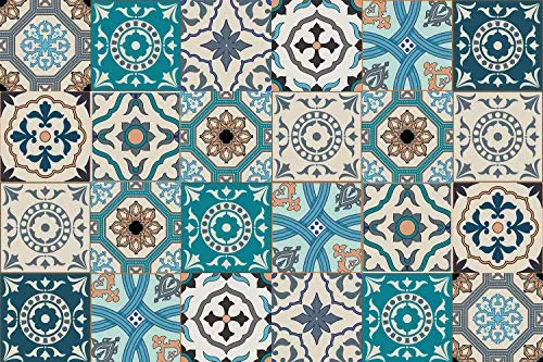 Queence Küchen Spritzschutz 60x40 cm in blau von Queence