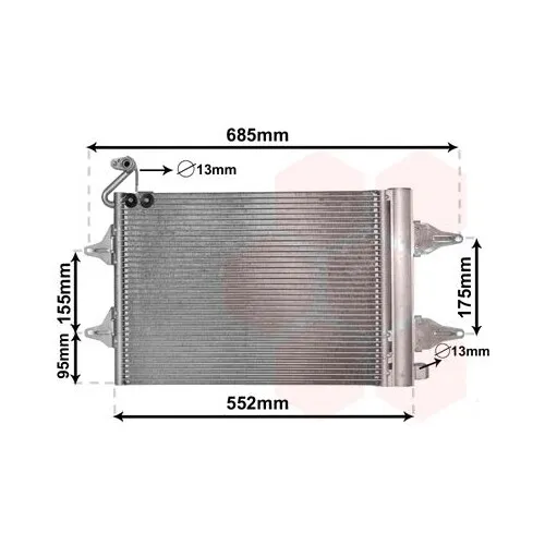 Van Wezel Kondensator für Klimaanlage 76005007 von Van Wezel
