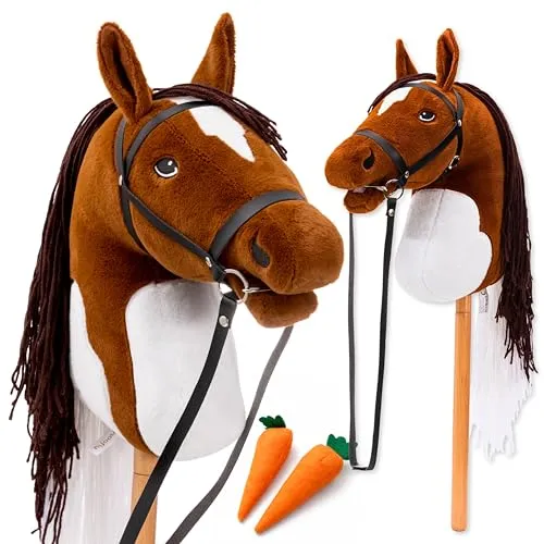 Hoofly® Hobby Horse Braun (Schecke)
