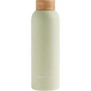 waterdrop Thermosflasche Steel, Olive, Edelstahl, Isolierflasche, olivegrün matt, 0,6 Liter