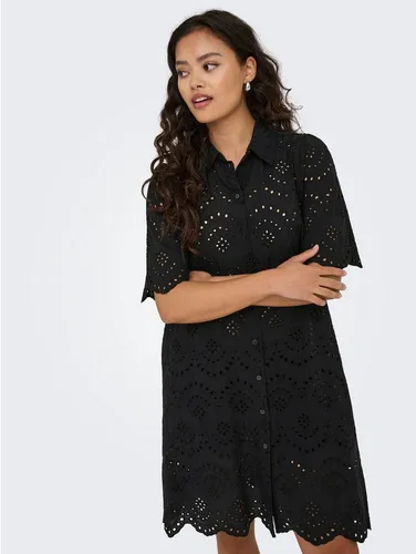 ONLY Female Kleid ONLVALAIS - Elegantes kurzes Kleid - Freizeitkleider für Damen, locker geschnitten und aus 100% Baumwolle für optimalen Tragekomfort.