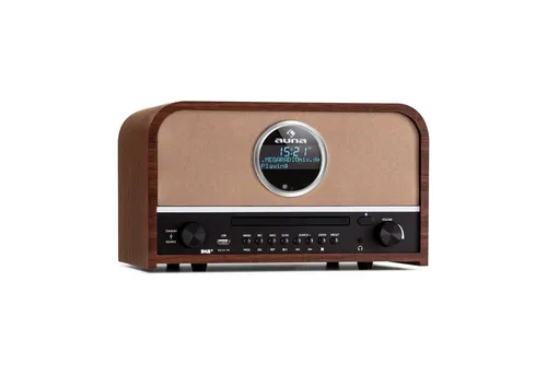 Auna Tragbarer DAB-Radio-CD-Player - Radios mit DAB+, FM und Bluetooth, ermöglicht das Abspielen von CDs und MP3s sowie das direkte Aufnehmen von Songs auf USB-Stick.