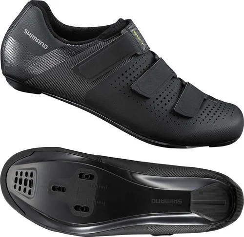 Shimano Fahrradschuhe SH-RC100 Unisex schwarz SPD-SL Größe 38 - Hochwertige Radschuhe für den Radsport mit rutschfester Sohle und atmungsaktivem Material. Ideal für Klickpedale, leicht und gepolstert für besten Komfort beim Fahren.
