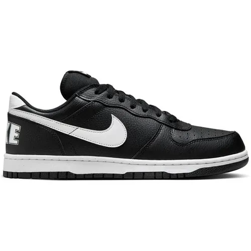 NIKE Herren Freizeitschuhe Big Nike Low - Schuhe mit trendigem Lederobermaterial und übergroßem Swoosh, ideal für modische Freizeitlooks.