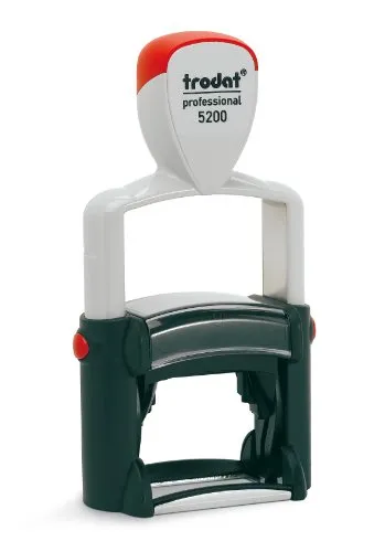Trodat 590100-5200 Textstempel Professional Line 6-zeilig - Stempel für professionelle Anwendungen, selbstfärbend mit max. 6 Zeilen und dokumentenechter schwarzer Farbe für langlebige Ergebnisse.