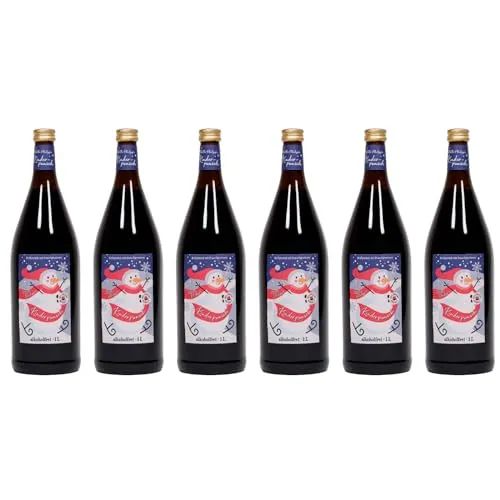 BIELMEIER Hitzkopf Kinderpunsch alkoholfrei 6x 1 Liter Flasche Der Genuss und die Qualität aus dem Bayerischen Wald