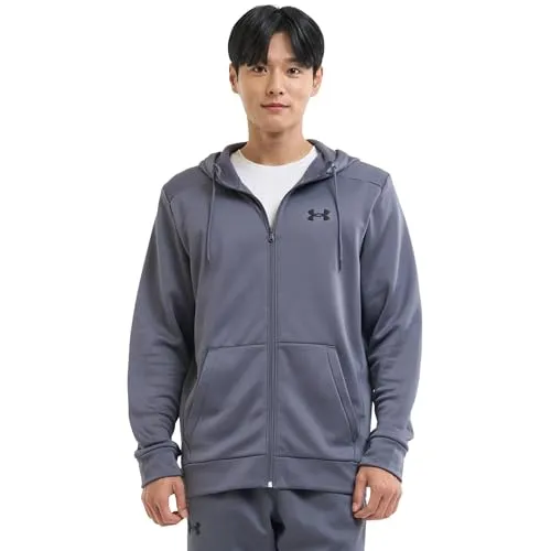 Under Armour Armour Fleece Full Zip Hoodie M - Herren Pullover für Fitness und Laufsport, leicht und atmungsaktiv mit verstellbarer Kapuze für optimale Bewegungsfreiheit und Wärme.