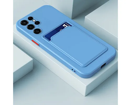 Hülle kompatibel mit Samsung Galaxy S23 Ultra Kunststoff Soft Handyhülle - Handy Case Himmelblau