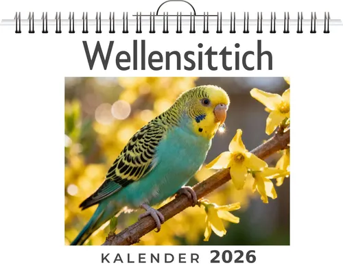 Felix Zimmermann | Wellensittich | Kalender | Deutsch | 2026 | FlipFlop