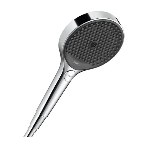 hansgrohe Rainfinity Handbrause 26864000 - Duschkopf in Chrom, mit innovativer Strahlartenumstellung und ausspülbarem Schmutzfangsieb