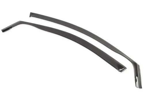 WALSER Windabweiser FORD 56018 - Sonstige Tuningteile, rauchgraue Windabweiser aus PMMA für optimalen Windschutz und verbesserten Fahrkomfort, Set mit 2 Stück.