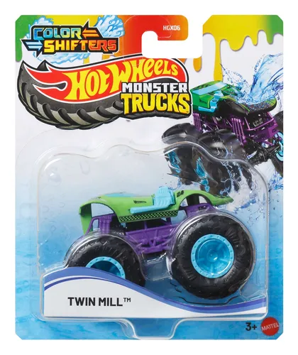 Hot Wheels JDV94 Monster Trucks Color Shifters Twin Mill