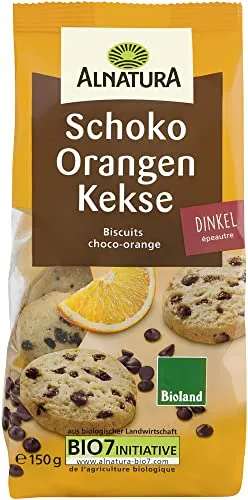 Alnatura Bio Schoko Orangen Kekse, 150g