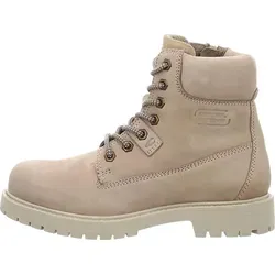 camel active Damen Schnürboot aus echtem Leder Sand - Wanderschuhe aus hochwertigem Leder mit gepolstertem Schaft und rutschhemmender TPR-Sohle für optimalen Komfort und Sicherheit beim Wandern.