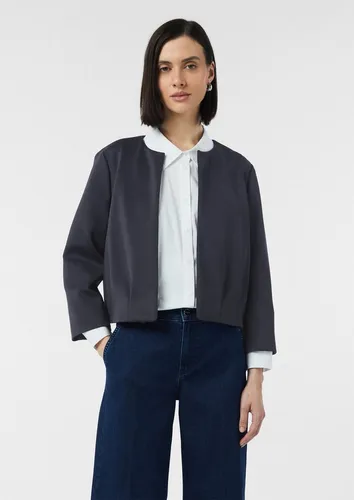 comma Funktionsjacke Indoor-Jacke Offene Scuba-Jacke im Boxy Fit