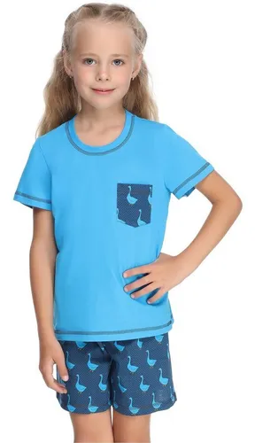 Merry Style Schlafanzug Mädchen Schlafanzüge Kurz aus Baumwolle Pyjama Set MS10-292