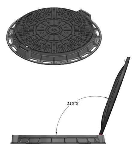 Schachtdeckel Kl:A15 DN600 SW