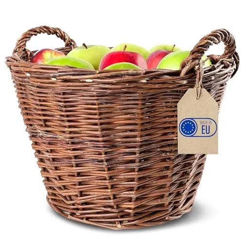 Creative Home Weidenkorb mit zwei Henkel, Ø 45 cm in braun von Creative Home