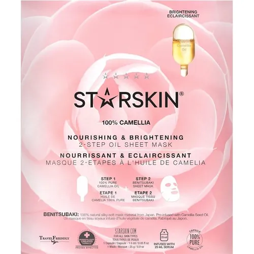 StarSkin Masken TuchmaskeNourishing & Brightening Face Mask Camellia 1 Capsule 1,5 ml + 1 Mask 25 g 25 g (343,20 € / 1 kg)