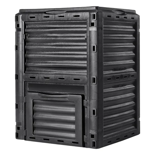 VEVOR Kompostbehälter 300L - Thermokomposter für effiziente Kompostierung - Kompostbehälter mit 300L Kapazität, ideal für schnelle Laubsammlung und Kompostierung. Robustes PP-Material, perfekt für Gartenliebhaber.