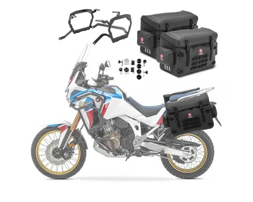 Bagtecs Reisetasche für BMW R 1250 GS 19-23 - Motorradkoffer mit 2x PVC Seitenkoffern und Kofferträger, ideal für lange Touren und zusätzlichen Stauraum auf Reisen.