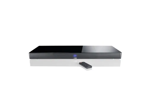 Canton Sound L mit Glasplatte schwarz - Leistungsstarkes TV-Lautsprecher Sounddeck, erweiterbar für Heimkinosysteme und ideal für große Flat-TVs