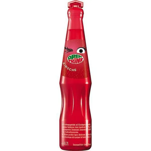 Flaschen a 0,2l Dreh & Trink Kirsche 30% weniger Zucker Cherry 24