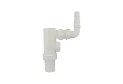 tecuro Siphon für Wasch- und Spülmaschinen - Siphon für Wasch- und Spülmaschinen, flexibel für Aufputz und Unterputz, mit innenliegendem Geruchsverschluss und Reinigungsöffnung für einfache Wartung.