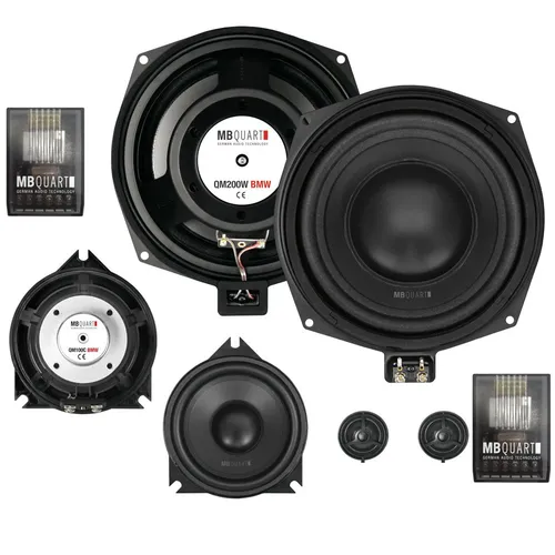MB QUART QM 200C Teilaktives 3-Wege Kompo Lautsprecher Set für BMW Fahrzeuge