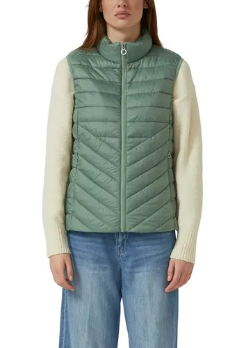 s.Oliver RED LABEL Regular Fit Steppweste in Hellgrün, Größe 34 - Vielseitige Damen Steppweste von s.Oliver RED LABEL mit praktischen Reißverschlusstaschen. Bequemer Regular-Fit und Stehkragen sorgen für optimalen Tragekomfort und Wärme – perfekt für jeden Anlass.