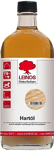 LEINOS Holzöl 250 ml | Hartöl Farblos für Tische Möbel Arbeitsplatten | Teak Eiche Möbelöl für effektive Versiegelung und langanhaltenden Schutz im Innenbereich