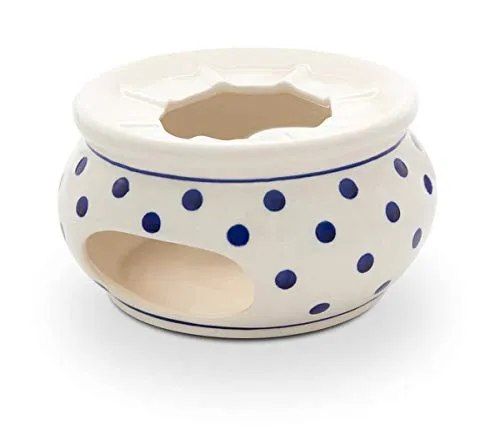 Original Bunzlauer Keramik Stövchen Ø13.9 cm für Teekanne/Kaffeekanne Dekor 37